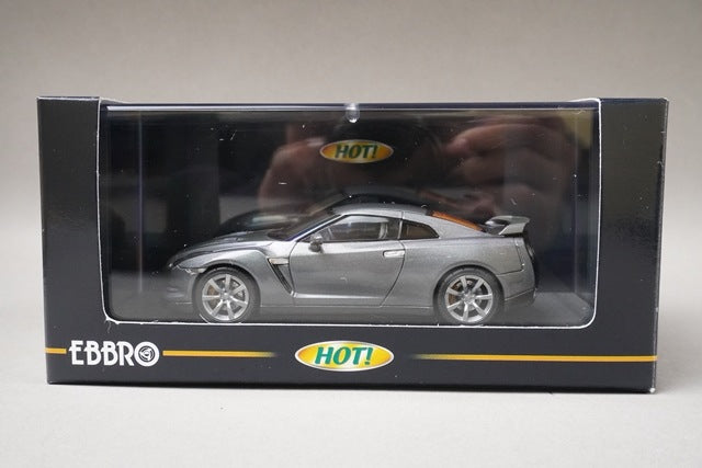 1:43 EBBRO 44038 Nissan GT-R 2007 Dark Metal Grey model car