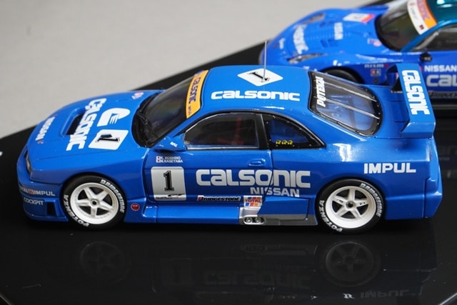 1:43 EBBRO Fuji Speedway Nissan Calsonic THANKS 100th Race Anniversary Special Set of 2 #12 #1 model car