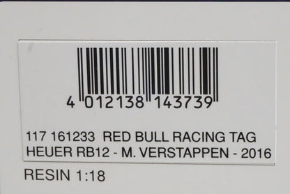 1:18 Minichamps 117161233 Red Bull Racing Tag Heuer RB12 Brazil 3rd 2016 #33 M. Verstappen