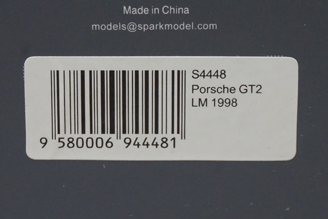 1:43 SPARK S4448 Porsche GT2 Le Mans 1998 #68 model car