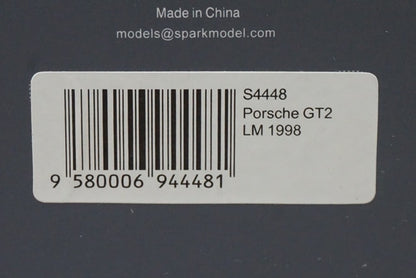 1:43 SPARK S4448 Porsche GT2 Le Mans 1998 #68 model car