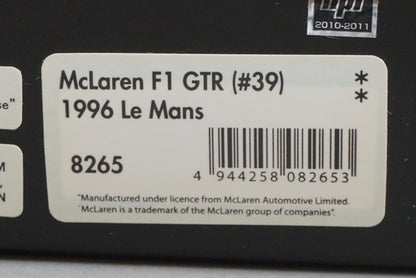 1:43 HPI 8265 McLaren F1 GTR Le Mans 1996 #39 model car