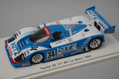 1:43 Spark S2367 Toyota 92CV Le Mans 9th 1992 #34 R. Ratzenberger / E. Elige / E. Irvine