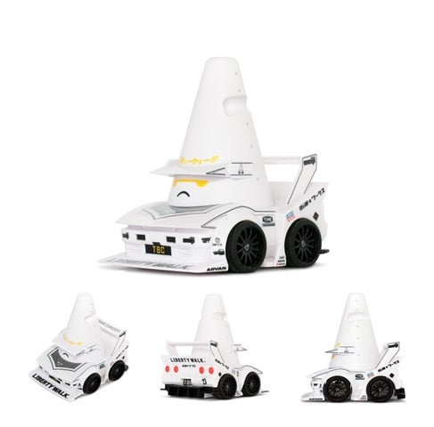 MC252-32 LB × TBC LB-SUPER SILHOUETTE R32 SKYLINE Traffic Cones Pull Back Car model car