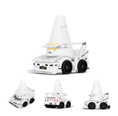 MC252-32 LB × TBC LB-SUPER SILHOUETTE R32 SKYLINE Traffic Cones Pull Back Car model car