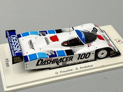 1:43 Spark SJ025 Porsche 962C WSPC Suzuka 1989 #100 G.Fouche S.Andsker model car