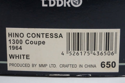 1:43 EBBRO 43650 Hino Contessa 1300 Coupe 1964 White