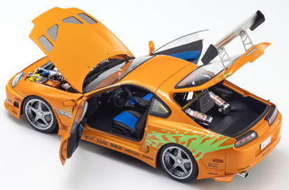 KS08975FF KYOSHO 1:18 Toyota Supra Turbo 1994 "Fast & Furious" (Orange Pearl)