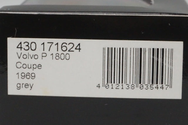 1:43 MINICHAMPS 430171624 Volvo P1800 E Coupe 1969 Gray