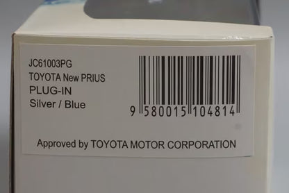 1:43 KYOSHO JC61003PG J Collection Custom Toyota New Prius Plug-in Silver/Blue