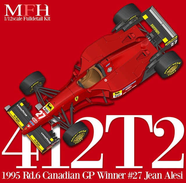K852 Model Factory Hiro 1:12 Fulldetail Kit 412T2 1995 Rd.6 Canadian GP Winner #27 Jean Alesi / #28 Gerhard Berger