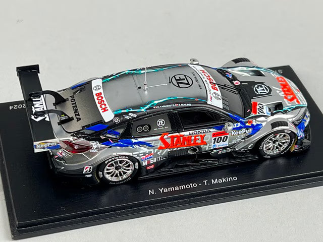 1:43 Spark SGT164 Stanley Civic Type R-GT Team Kunimitsu GT500 Super GT 2024 #100 Naoki Yamamoto / Tadasuke Makino