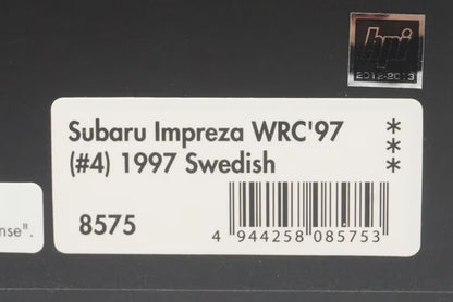 1:43 HPI 8575 Subaru Impreza WRC '97 Sweden 1997 #4