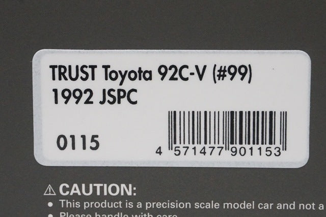 1:43 ignition model IG0115 Trust Toyota 92C-V JSPC 1992 #99