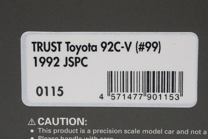 1:43 ignition model IG0115 Trust Toyota 92C-V JSPC 1992 #99
