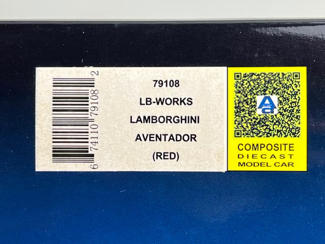 1:18 AUTOart 79108 LB-WORKS Lamborghini Aventador Red