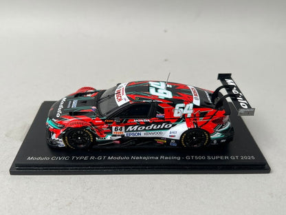 1:43 Spark 43SGT25064 Honda Modulo Civic CIVIC TYPE R-GT Modulo Nakajima Racing #64 GT500 SUPER GT 2025 Takuya Izawa - Riki Okusa