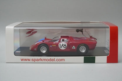 1:43 Spark SI035 Alfa Romeo T33-2 Targa Florio 5th 1968 #178 A. Pillet / R. Slotemarker
