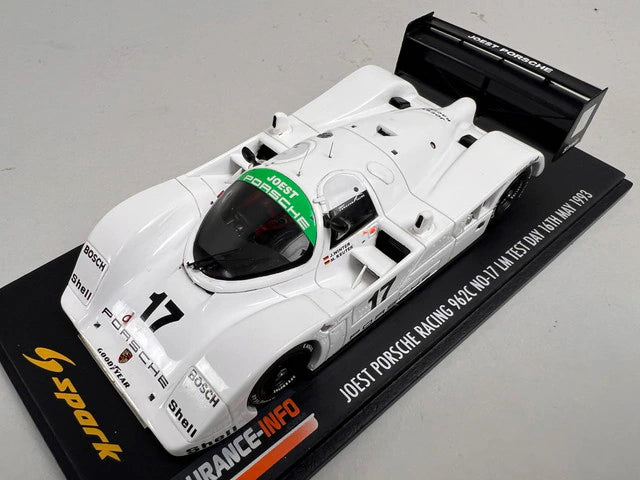 1:43 Spark Porsche 962C Le Mans 24H test day 1993 #17 White (Custom Order)