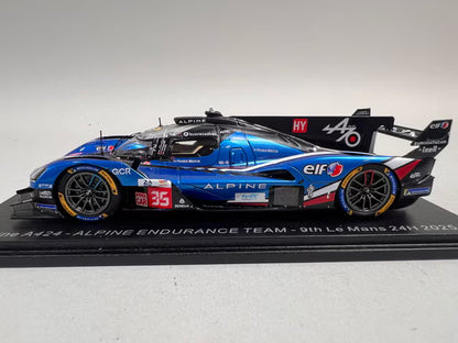 1:43 Spark S9264 Alpine A424 ALPINE ENDURANCE TEAM 9th Le Mans 24H 2025 #35 P. Chatin - F. Habsburg - C. Milesi