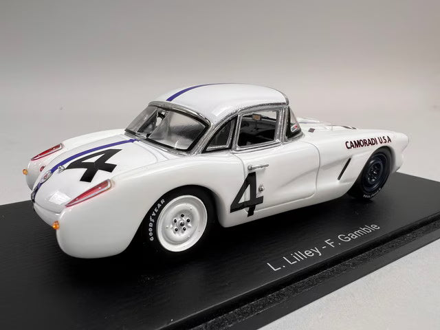1:43 Spark S1540 Chevrolet Corvette Le Mans 24H 1960 #4 F. Gamble