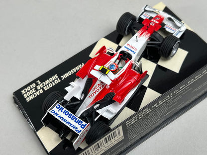 1:43 MINICHAMPS 400080082 Panasonic Toyota Racing Show Car 2008 #12 T. Glock