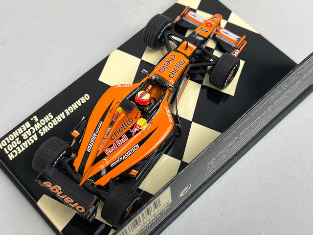 1:43 MINICHAMPS 430010085 Orange Arrows Asiatech Show Car 2001 #15 E. Bernoldi
