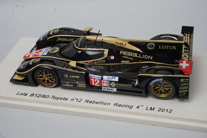 1:43 SPARK S3704 Lola B12/60 Toyota Rebellion LM Le Mans 2012 #12