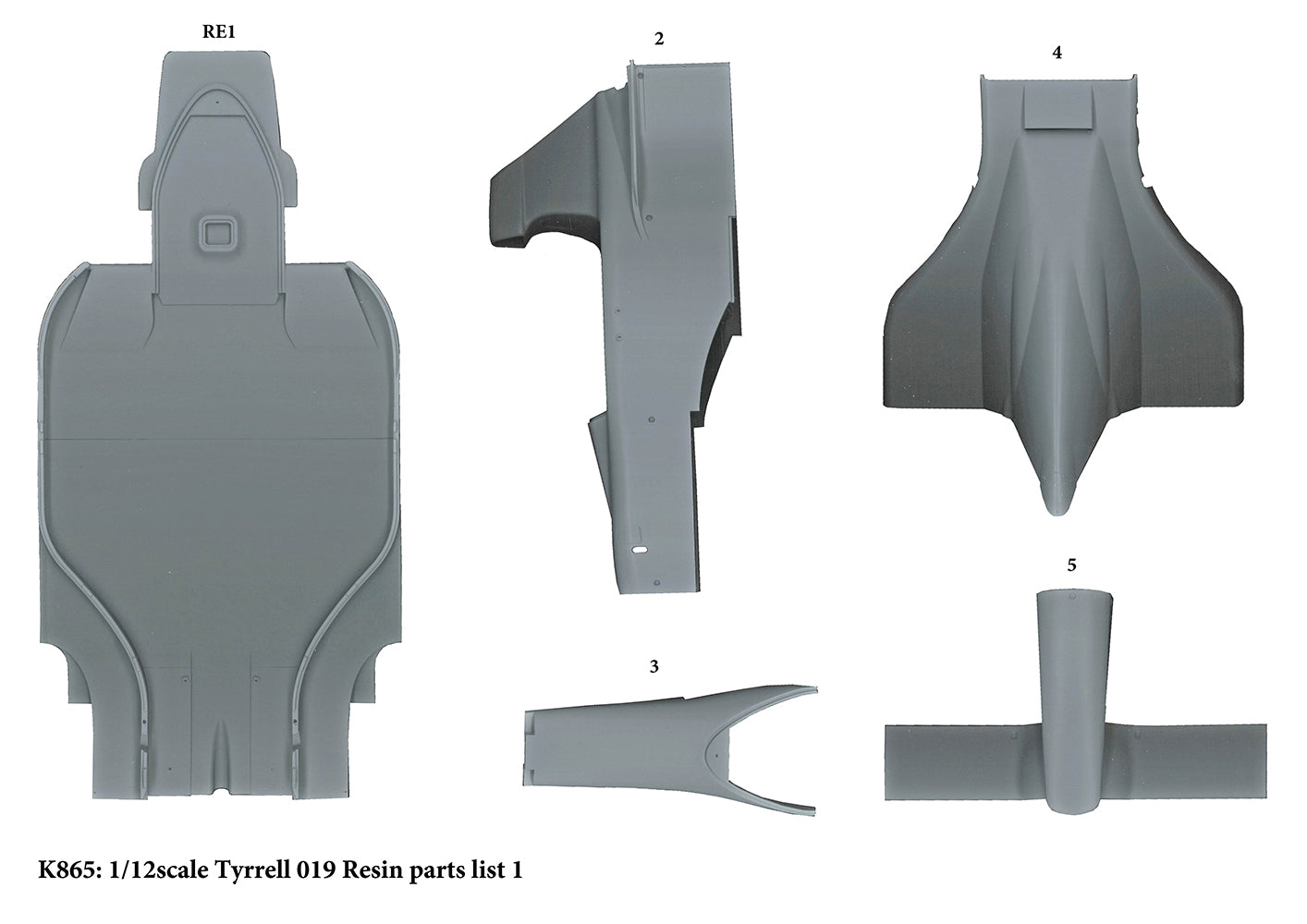 [ Pre-order ] K865 Model Factory Hiro MFH 1:12 Tyrrell 019 1990 Rd.4 Monaco GP #3 S.Nakajima / #4 J.Alesi 1990 Rd.15 Japanese GP #3 S.Nakajima / #4 J.Alesi Fulldetail Kit