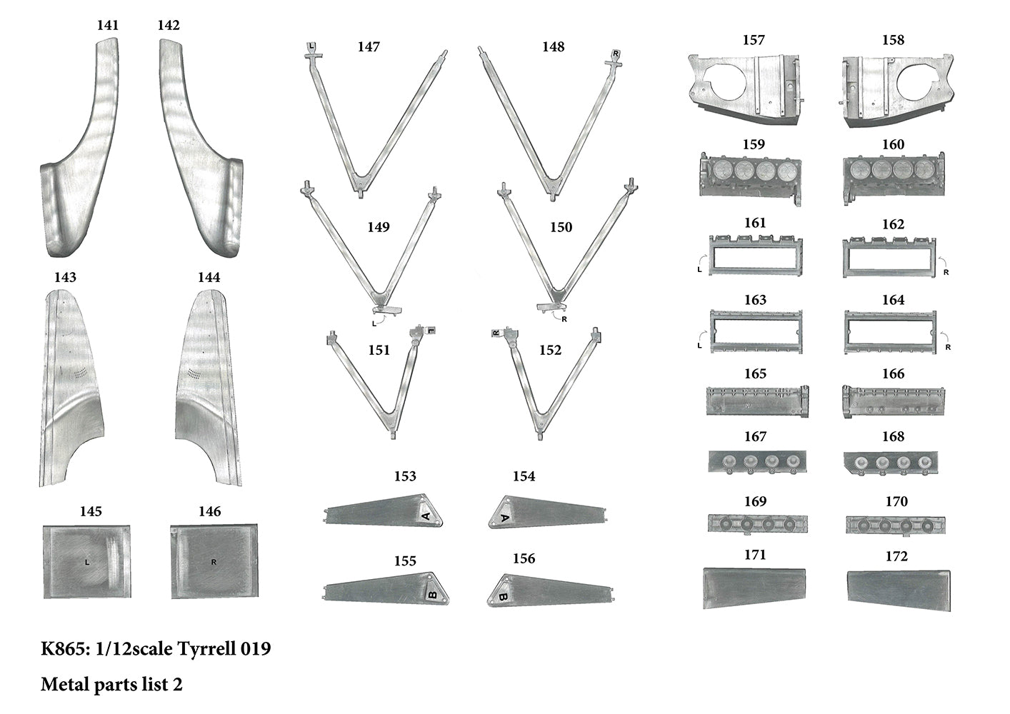 [ Pre-order ] K865 Model Factory Hiro MFH 1:12 Tyrrell 019 1990 Rd.4 Monaco GP #3 S.Nakajima / #4 J.Alesi 1990 Rd.15 Japanese GP #3 S.Nakajima / #4 J.Alesi Fulldetail Kit