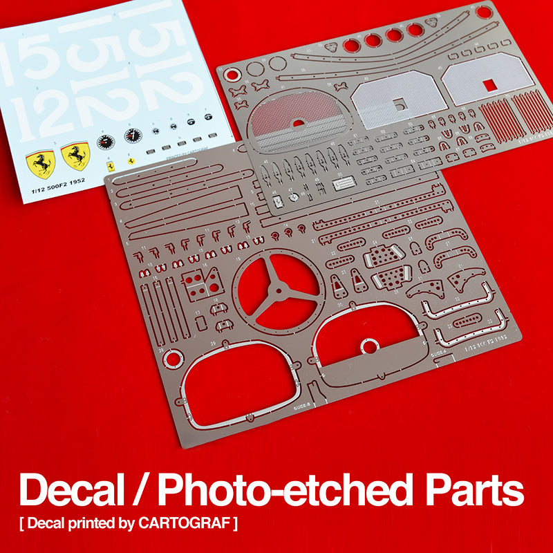 K856 Model Factory Hiro 1:12 500F2 Fulldetail Kit 1952 Rd.5 British GP winner #15 Rd.8 Italian GP winner #12 Alberto Ascari
