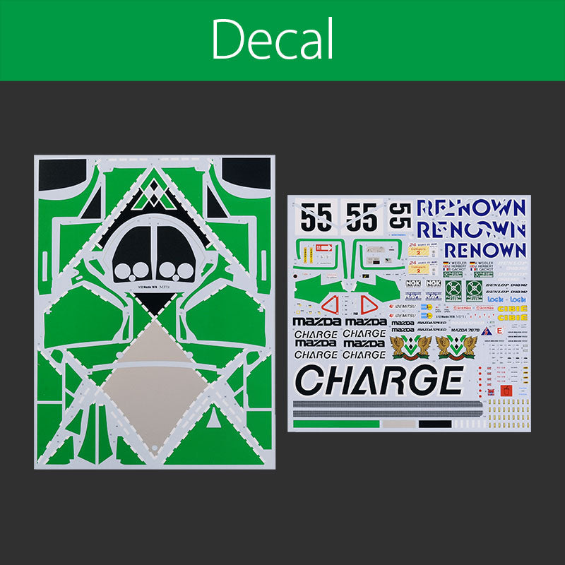 [ Pre-order ] K628 Model Factory Hiro 1:12 MAZDA 787B 1991 LM Winner #55 V.Weidler / J.Herbert / B.Gachot Fulldetail Kit