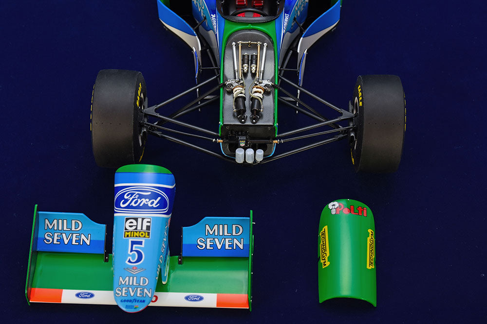 K860 Model Factory Hiro 1:12 B194 1994 Rd.14 European GP winner #5 M.Schumacher #6 J.Verstappen / Rd.16 Australian GP #5 M.Schumacher #6 J.Herbert