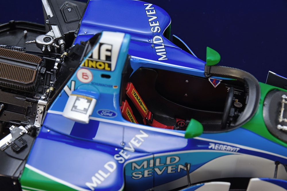 K860 Model Factory Hiro 1:12 B194 1994 Rd.14 European GP winner #5 M.Schumacher #6 J.Verstappen / Rd.16 Australian GP #5 M.Schumacher #6 J.Herbert