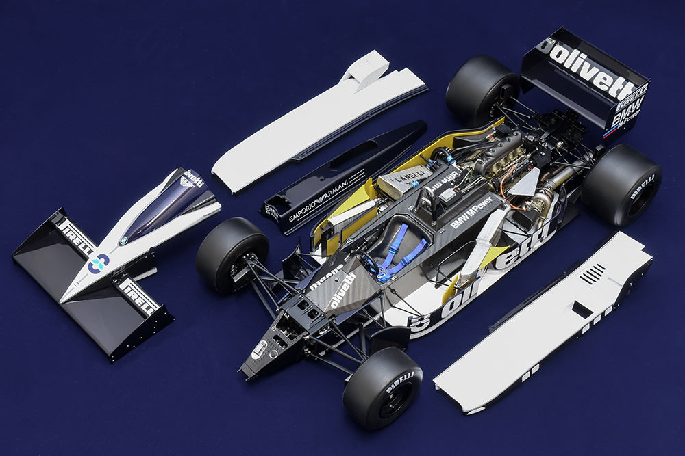 K855 Model Factory Hiro 1:12 BT55 1986 Rd.4 Monaco GP #7 Riccardo Patrese / #8 Elio de Angelis Fulldetail Kit