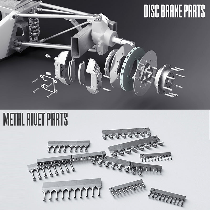 K855 Model Factory Hiro 1:12 BT55 1986 Rd.4 Monaco GP #7 Riccardo Patrese / #8 Elio de Angelis Fulldetail Kit