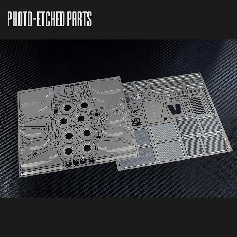 K855 Model Factory Hiro 1:12 BT55 1986 Rd.4 Monaco GP #7 Riccardo Patrese / #8 Elio de Angelis Fulldetail Kit