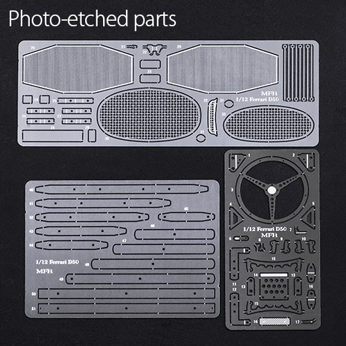 [ Back-order ] Model Factory HIRO K583 1:12 D50 Ver.D 1956 Rd.8 Italian GP #22 J.M.Fangio / E.Castellotti #28 L.Musso1956 Rd.4 Belgian GP #20 A.Pilette #8 P.Collins Fulldetail Kit