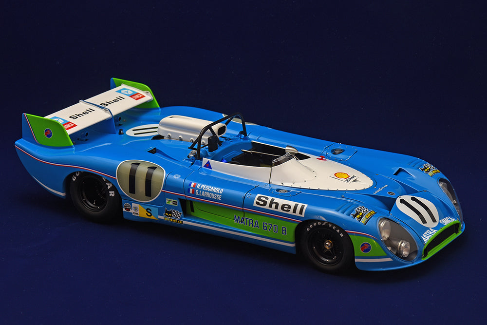 K853 1:12 Model Factory Hiro MS670B LM 1973 Le Mans 24h race winner #11 H.Pescarolo / G.Larrousse #12 J-P.Jabouille / J-P.Jaussaud #10 F.Cevert / J-P.Beltoise Fulldetail Kit