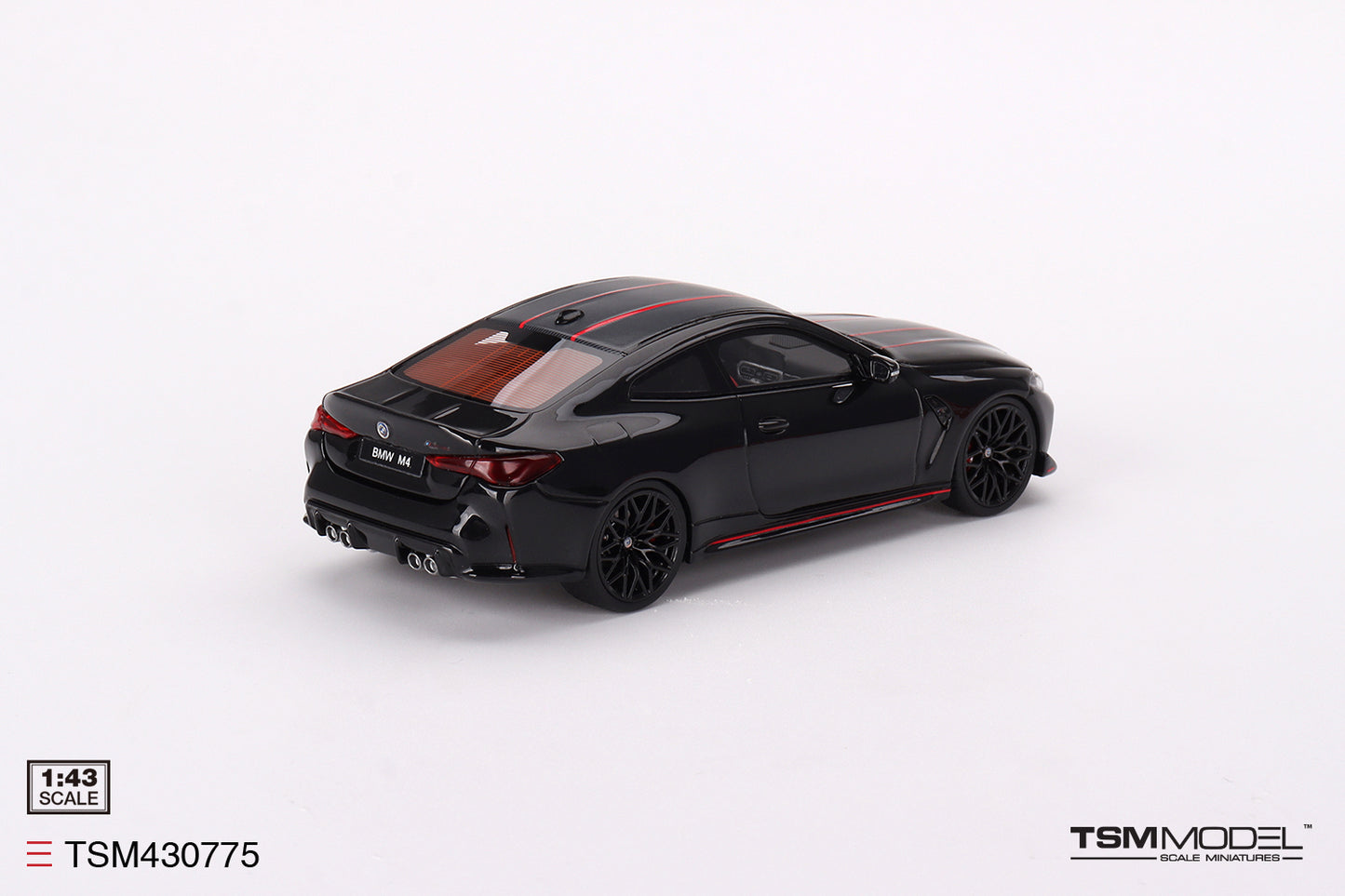 [ Back-order ] TSM TSM430775 1:43 BMW M4 CSL Black Sapphire LHD model car