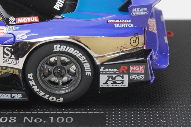 1:43 EBBRO 44050 Honda Raybrig NSX Super GT500 2008 #100 Blue model car