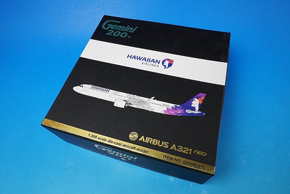 1:200 A321neo Hawaiian N202HA G2HAL675 Gemini airplane model