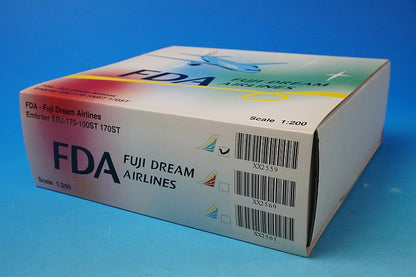 1:200 Embraer ERJ-170-100ST 170ST FDA Fuji Dream Airlines No. 4 Green JA04FJ XX2559 JC Wings airplane model