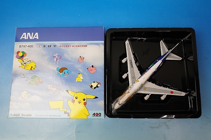 1:400 B747-400 ANA Pokemon Jet International JA8962 2004-030 Big Bird airplane model
