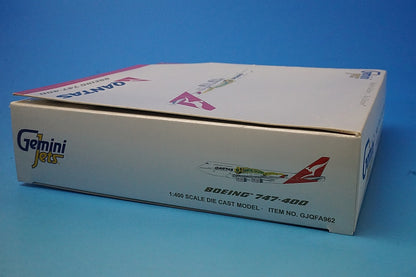 1:400 B747-400 Qantas SOCCERROOS VH-OJS GJQFA962 Gemini airplane model