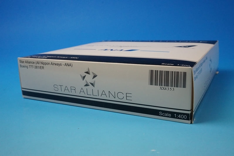 1:400 B777-381/ER ANA Star Alliance JA731A XX4353 JC Wings airplane model
