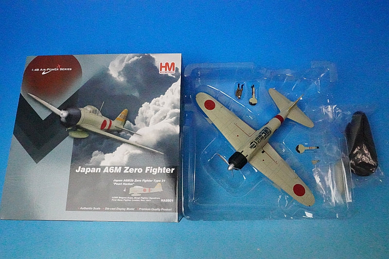 1:48 Mitsubishi A6M2b Zero type carrier fighter type 21 HA8801 Hobby Master airplane model