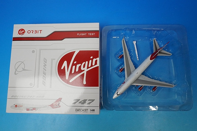 1:400 B747-400 Virgin Orbit with LauncherOne air-launched rocket N744VG XX40036 JC Wings airplane model