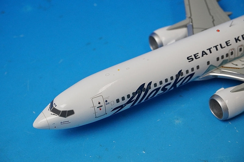 1:200 B737 MAX 9 Alaska SEATTLE KRAKEN N915AK G2ASA1219 Gemini airplane model