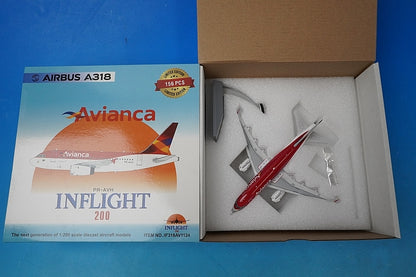 1:200 A318-100 Avianca Brazil PR-AVH IF318AV1124 INFLIGHT airplane model